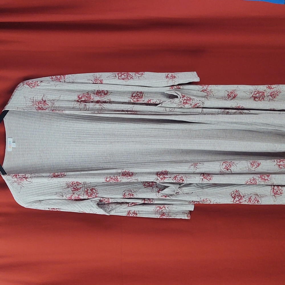 LuLaRoe Sarah Style Cardigan/Duster with pockets Sz X-Large